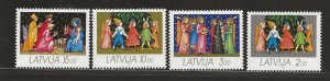 LATVIA SC# 336-39 FVF/MNH