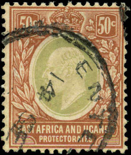 East Africa & Uganda Protectorates Scott #38 Used