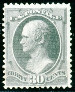 US Stamp #165 Hamilton 30c, PSE Cert - Mint NGNH - SMQ $1100.00