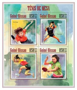 GUINEA BISSAU - 2013 - Table Tennis - Perf 4v Sheet - Mint Never Hinged