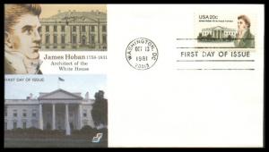 #1936 James Hoban Spectrum FDC