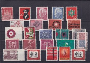 SA21b Germany 1960's selection of unused stamps in stock card