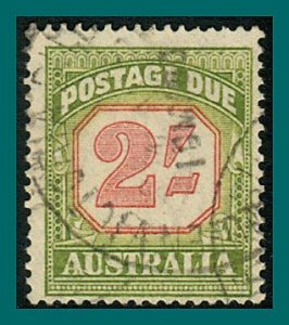 Australia 1953 Postage Due, 2s yellow green, used #J82,SGD130