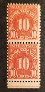 US Scott J84 Postage Due Stamp Pair MNH OG Mint G220