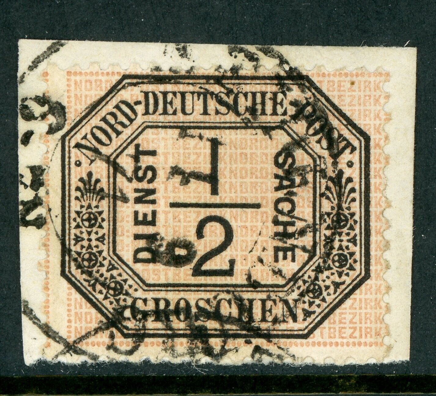 Germany 1870 North German Conf ½gr Black & Buff Official Scott O3 VFU