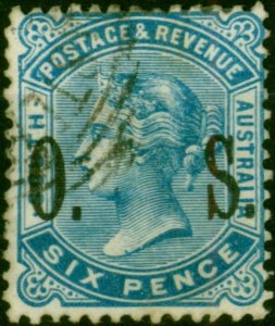 South Australia 1900 6d Blue SG085 Fine Used (2)