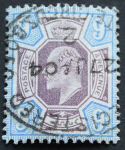 Great Britain 1902 EVII Nine Pence SG 250 used