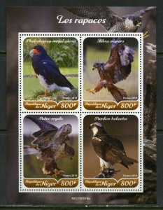 NIGER 2019 BIRDS OF PREY  SHEET MINT NH