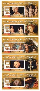 Stamps.Art, painting, Cranach 2017 year 19 sheets perforated MNH**