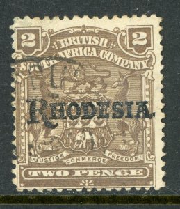 Southern Rhodesia 1909 British South Africa 2d SG #102 VFU A647