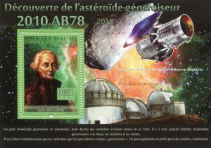 Guinea 2010 SPACE ASTEROIDE Astronomer Giuseppe Piazzi s/s Perforated Mint (NH)