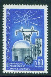 France Scott 1135 MNH** 1965 Atomic Reactor stamp