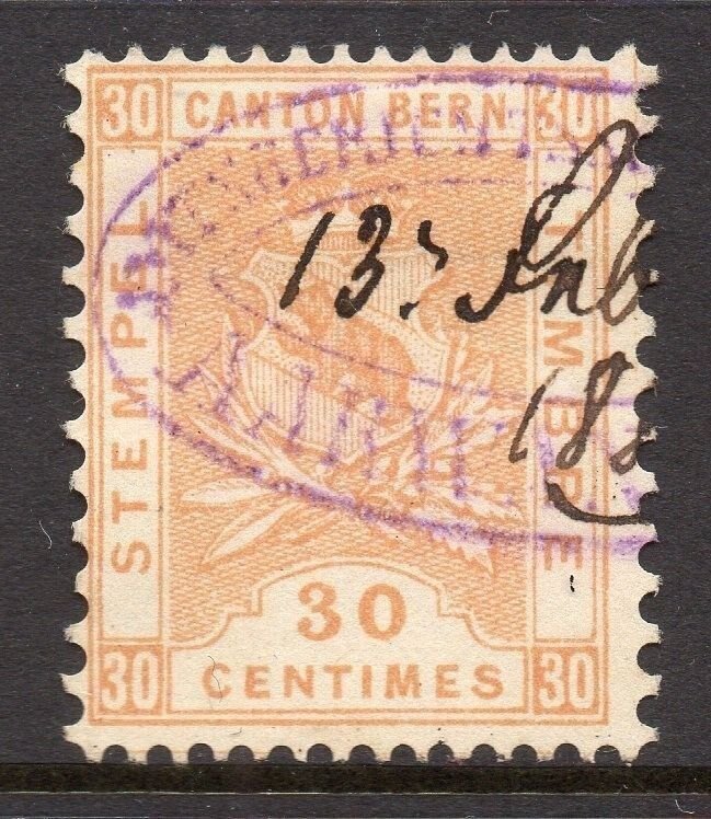 Switzerland Bern Canton Early Issue Fine Used 30c. 081941