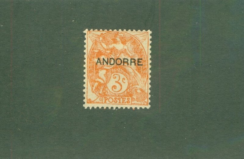 FRENCH ANDORRA 3 MH CV $1.40 BIN $0.75