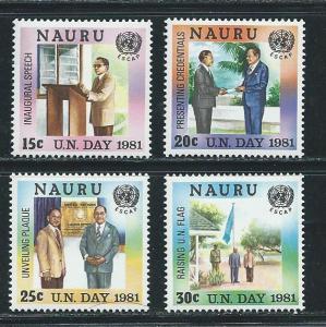 Nauru 232-5 1981 UN Day set MNH