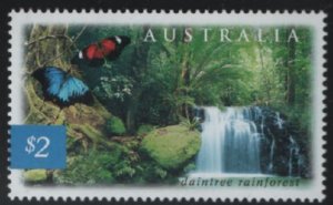 Australia 2004 MNH Sc 2238 $2 Daintree Rainforest, butterflies