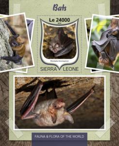 SIERRA LEONE 2016 SHEET BATS WILDLIFE srl16816b