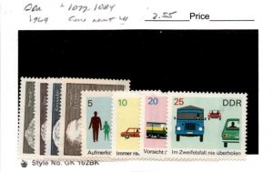 Germany - DDR, Postage Stamp, #1077-1084 Mint LH, 1968 Famous Men (AD)