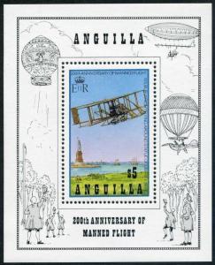 Anguilla 542-545, 546, Mnh.michel 546-549, Bl.50. Habités Vol, 200th Ann.1983