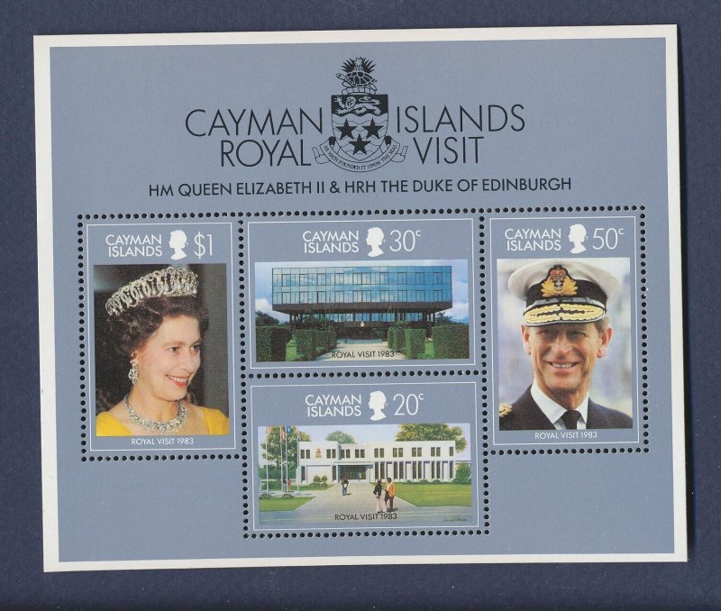 CAYMAN ISLANDS - Scott 509a - MNH S/S - QEII visit  1983