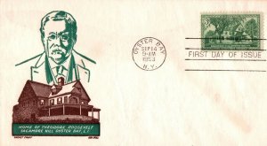 Theodore Roosevelt Sagamore HIll Cachet Craft cachet FDC !#2