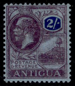 ANTIGUA GV SG77, 2s purple & blue/blue, M MINT.