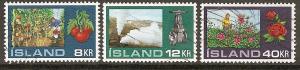 Iceland  Scott  443-445  Used  Complete