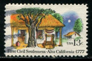 1725 US 13c First Civil Settlement - Alta Calif.,  used