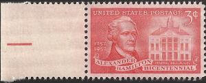 # 1086 MINT NEVER HINGED ALEXANDER HAMILTON