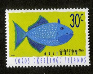 COCOS ISLANDS 305 MNH BIN $.60 MARINE LIFE