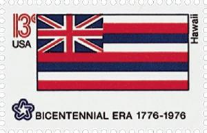 1976 13c Hawaii State Flag, Bicentennial Era Scott 1682 Mint F/VF NH