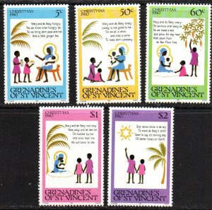 St. Vincent Grenadines Sc #194-198 MNH