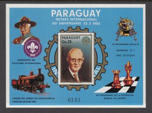 Paraguay C594 Rotary Souvenir Sheet MNH VF