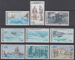 MONACO Sc # 1073-81 CPL MNH 75th ANN of the PUBLICATION CAREER of a SAILOR