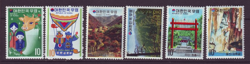 J24500 JLstamps south korea 3 sets mnh #840-1.842-3,849-50