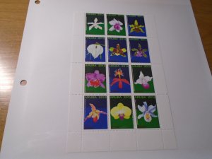 Aruba  #  411  MNH   Flowers   Complete sheet