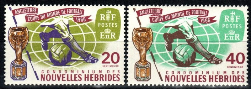 New Hebrides (Fr) #132-3 F-VF Unused CV $7.00 (X8072)