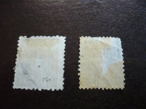 Stamps - New South Wales - Scott# J2-J3 - Used Part Set of 2 Stamps