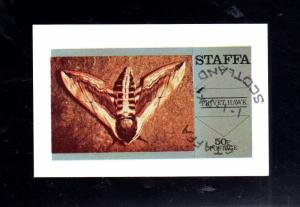 STAFFA 1974  BUTTERFLY     MINT VF NH O.G  S/S  CTO  (st1)