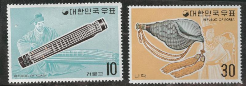 Korea Scott 883-884 MNH** Feb 20 1974 Music stamp set