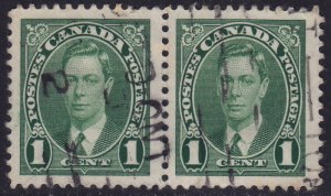 Canada - 1937 - Scott #231 - used pair - George VI