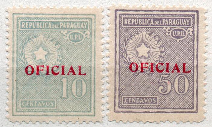 (I.B) Paraguay Postal : Official Overprints