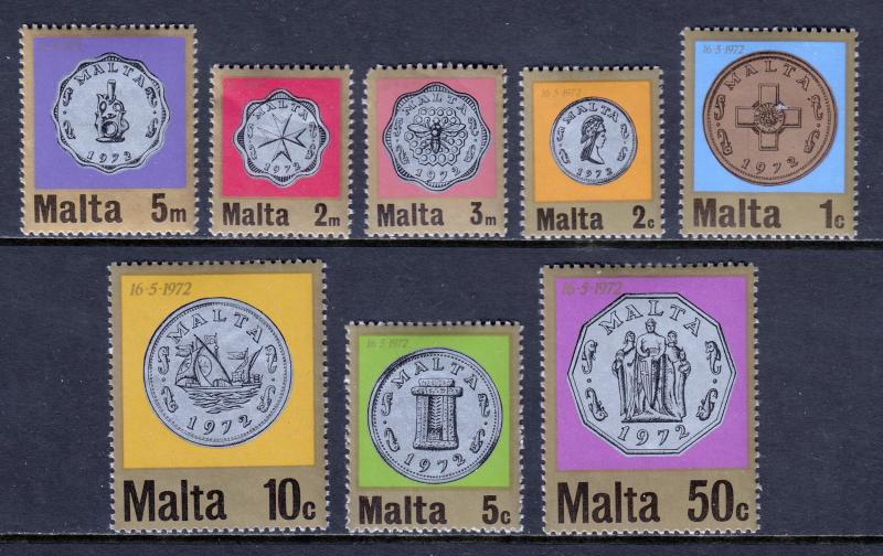 Malta - Scott #439-446 - MH - SCV $3.25