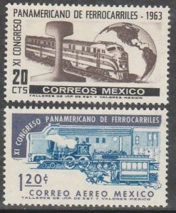 MEXICO 942, C279, 11th Panamerican Railroad Congress. MINT, NH. F-VF.