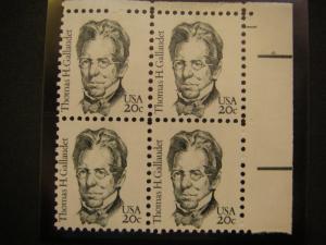Scott 1844-1869, Great Americans, Complete Plate Blocks of 4 or 6, MNH Beauties