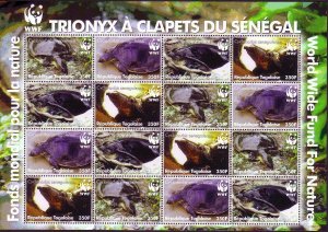 Togo WWF Senegal Flapshell Turtle Sheetlet of 4 sets 2006 MNH SC#2039a-d