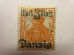DANZIG  Scott  28a  (GREY PTS DOWN)  MINT HINGED  LotH  Cat $25