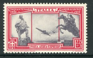 Italy 1932 Garibaldi Airmail Express 2.25+1 Lire Scott CE1 Mint F354