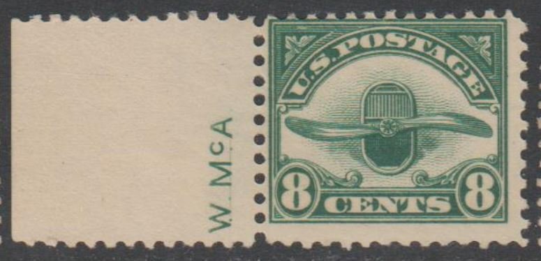 U.S. Scott #C4 Airmail Stamp - Initials W McA - Mint NH Single - IND