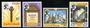 Zanzibar Scott 281-284 MNHOG - 1963 Independence Set - SCV $1.45